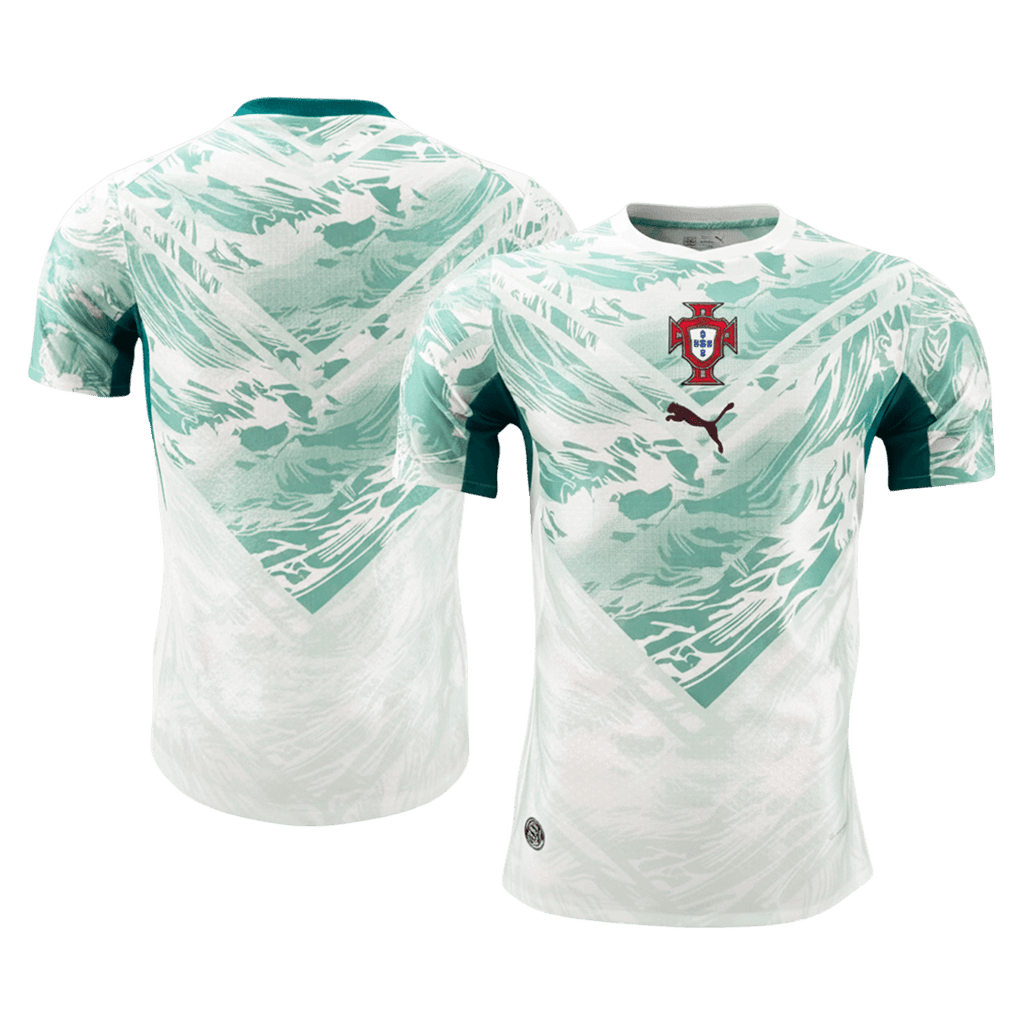 Portugal Extérieur Maillot Coupe du Monde 2026 White&Green Joueur