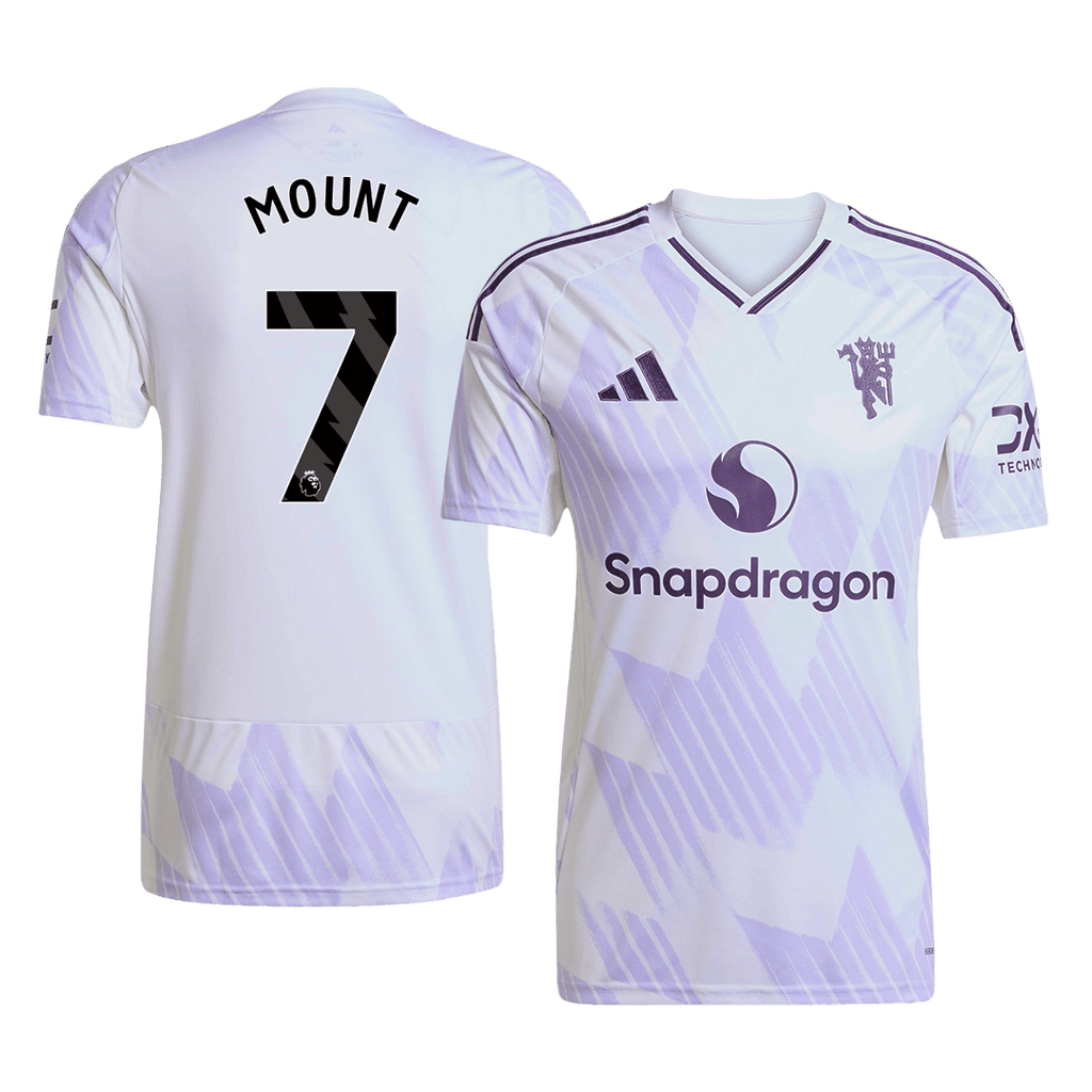 MOUNT #7 Manchester United Extérieur Maillot 2025/26 Blanc