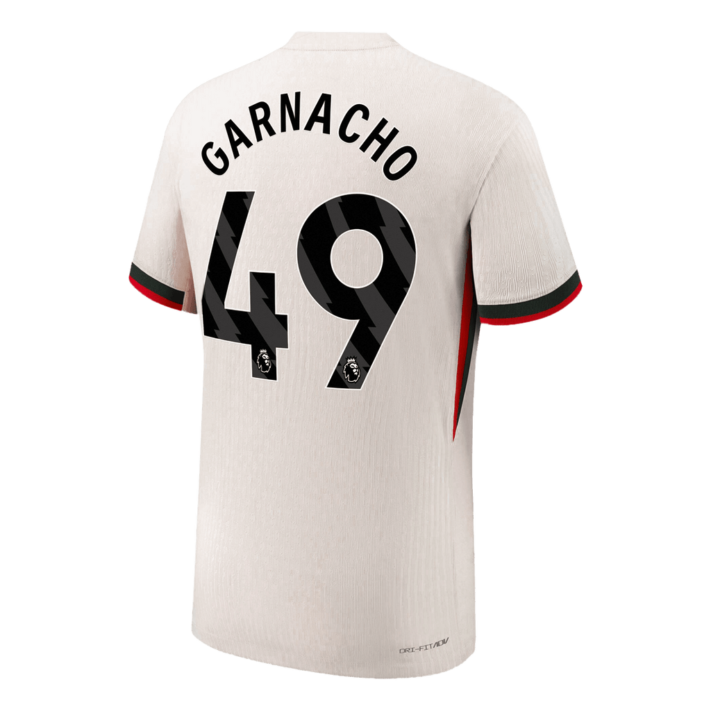 GARNACHO #49 Chelsea Extérieur Maillot 2025/26 Blanc Authentique