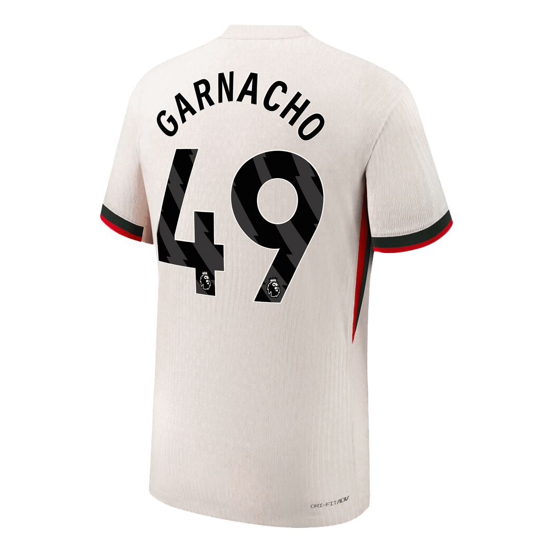 GARNACHO #49 Chelsea Extérieur Maillot 2025/26 Blanc Authentique