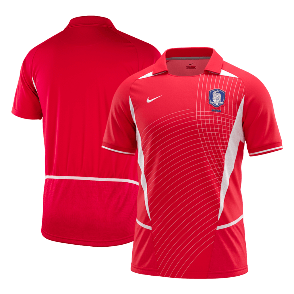 Retro Corée du Sud Domicile Maillot 2002 Rouge