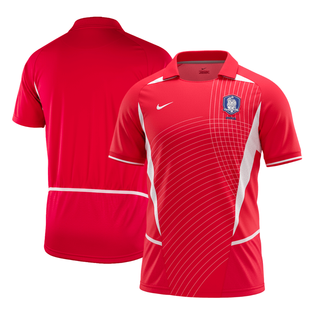 Retro Corée du Sud Domicile Maillot 2002 Rouge