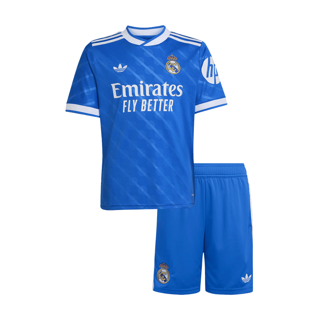 Real Madrid Third Maillot Kit 2025/26 Enfant Bleu