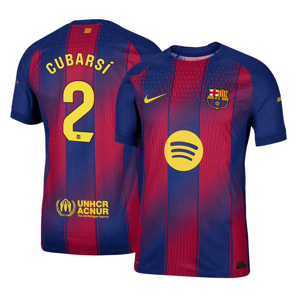 CUBARSÍ #2 Barcelone Domicile Maillot 2025/26 Authentique