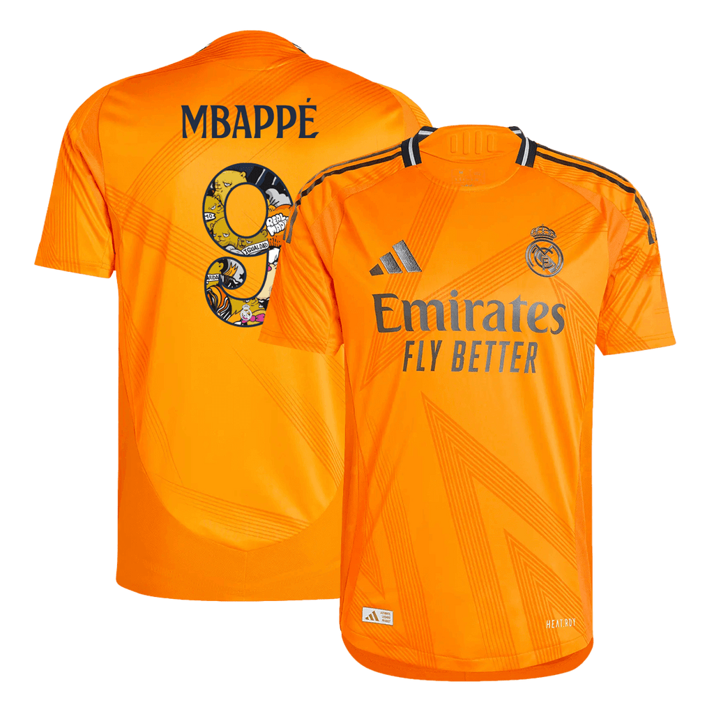 MBAPPÉ #9 Real Madrid Extérieur Maillot 2024/25 Authentique - Bear Champ Font