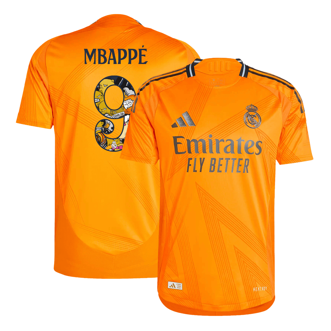 MBAPPÉ #9 Real Madrid Extérieur Maillot 2024/25 Authentique - Bear Champ Font