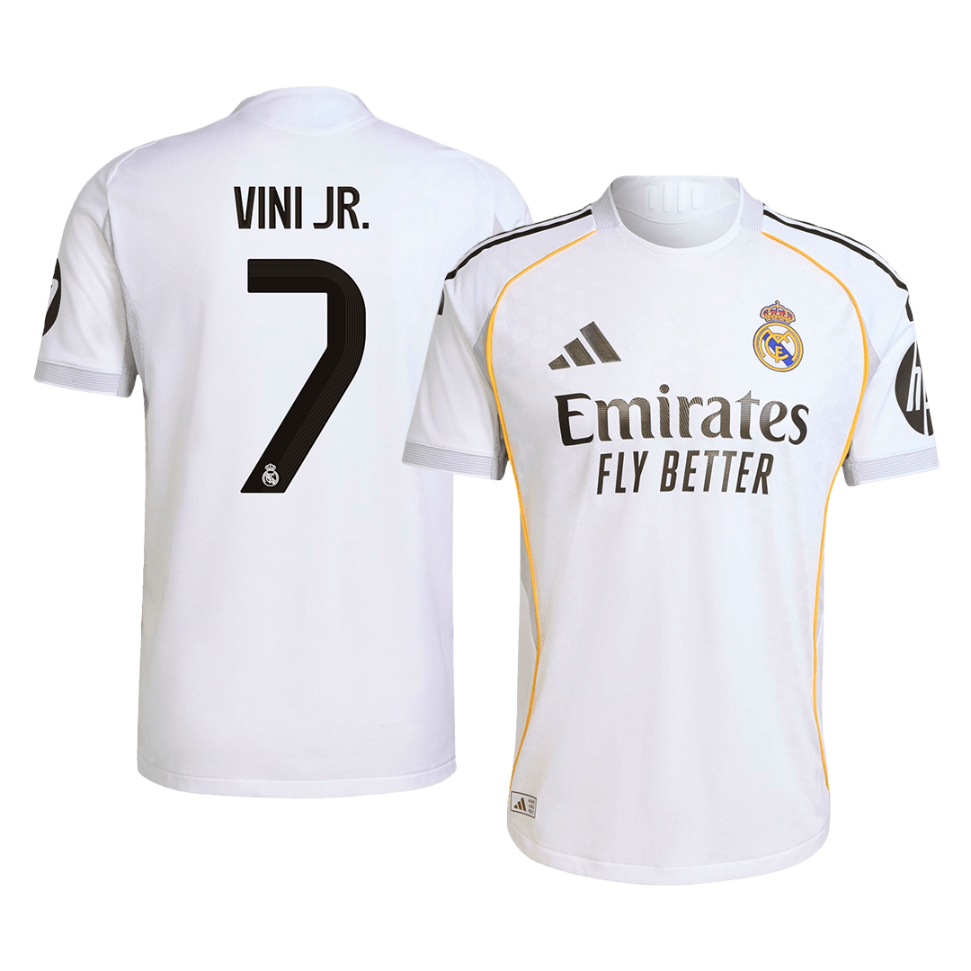VINI JR. #7 Real Madrid Domicile Maillot 2025/26 Authentique