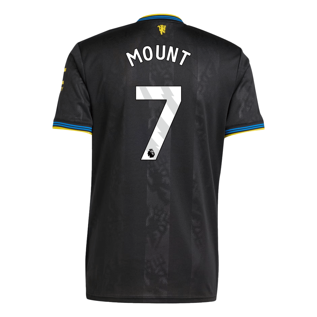 MOUNT #7 Manchester United Third Maillot 2025/26 Noir