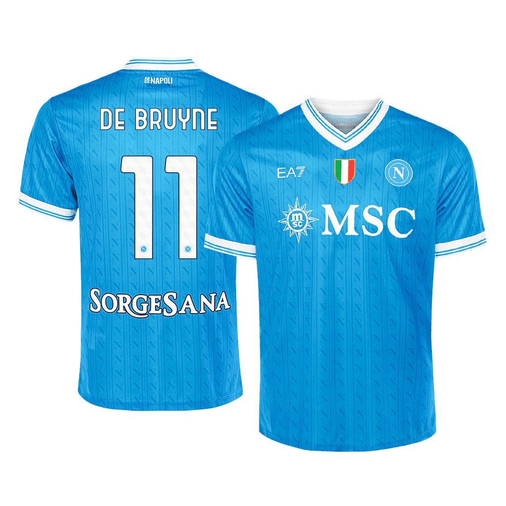 DE BRUYNE #11 Naples Domicile Maillot 2025/26 Bleu
