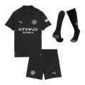 Manchester City Extérieur Maillot Kit 2025/26 Enfant Noir