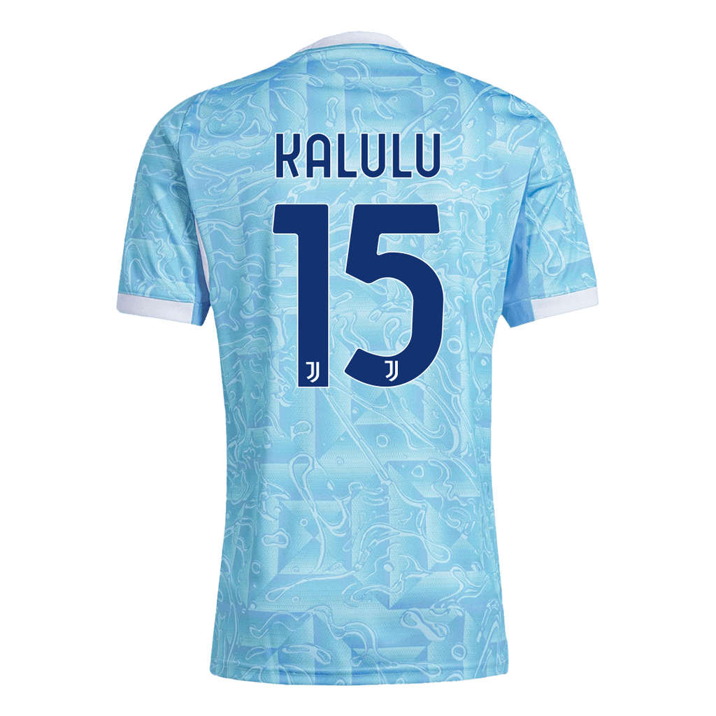 KALULU #15 Juventus Extérieur Maillot 2025/26 Bleu