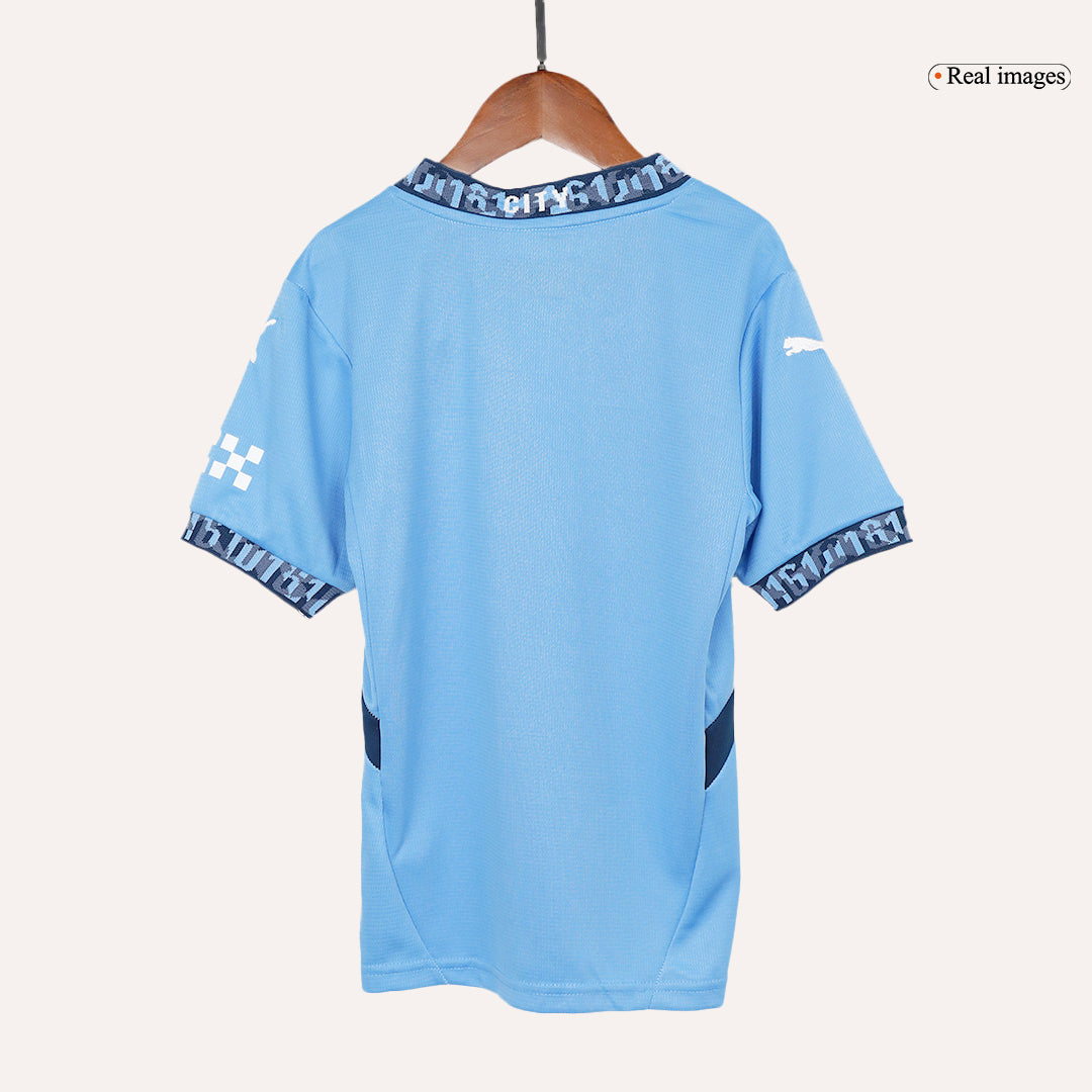 Manchester City Domicile Maillot Kit 2024/25 Junior