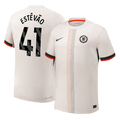 ESTÊVÃO #41 Chelsea Extérieur Maillot 2025/26 Blanc Authentique