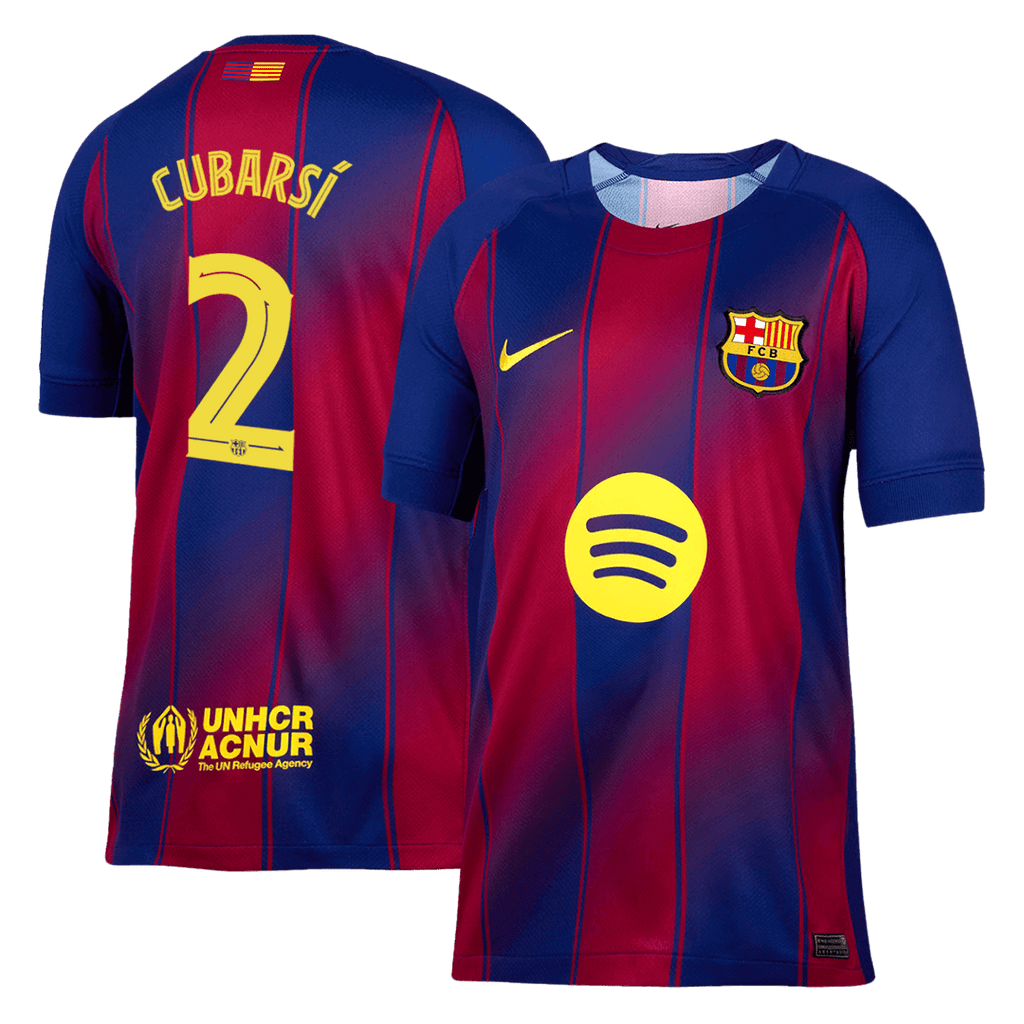 CUBARSÍ #2 Barcelone Domicile Maillot 2025/26 - UCL