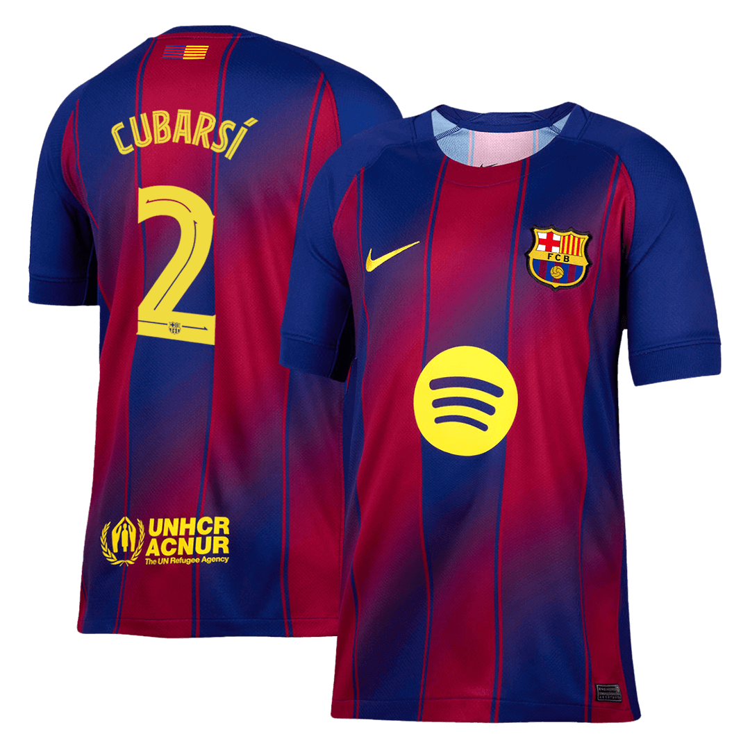 CUBARSÍ #2 Barcelone Domicile Maillot 2025/26 - UCL
