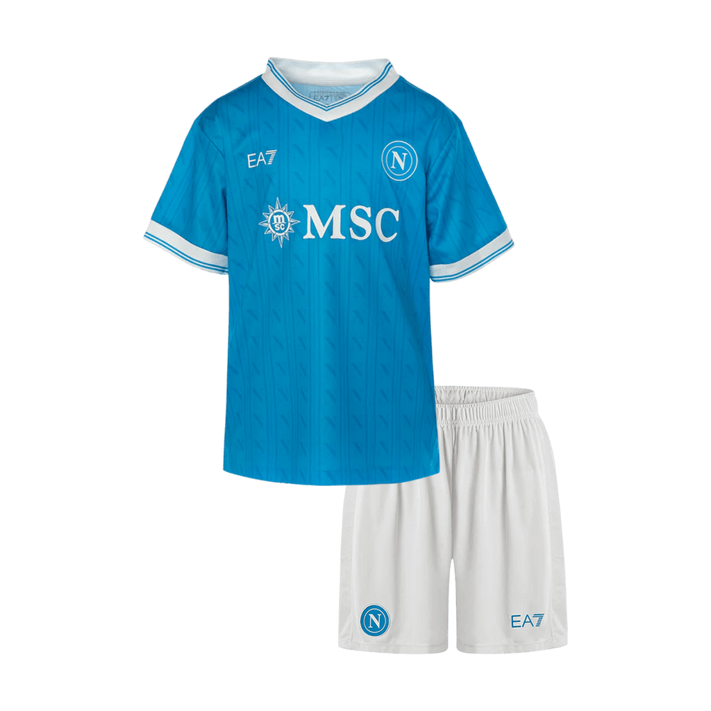 Naples Domicile Maillot Kit 2025/26 Junior Bleu