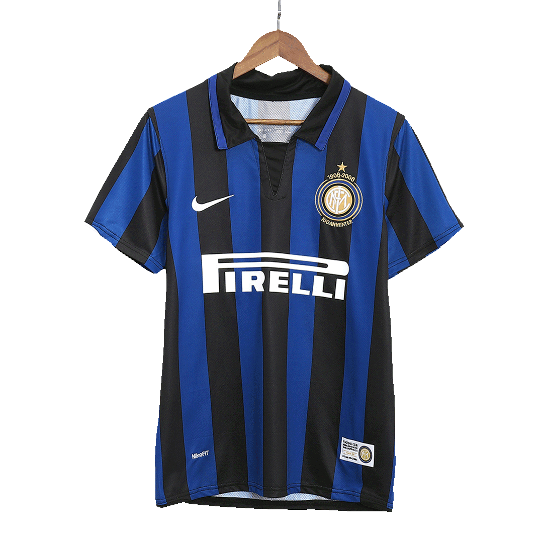 Retro Inter Milan Domicile Maillot 2007/08 - 100th Anniversaire