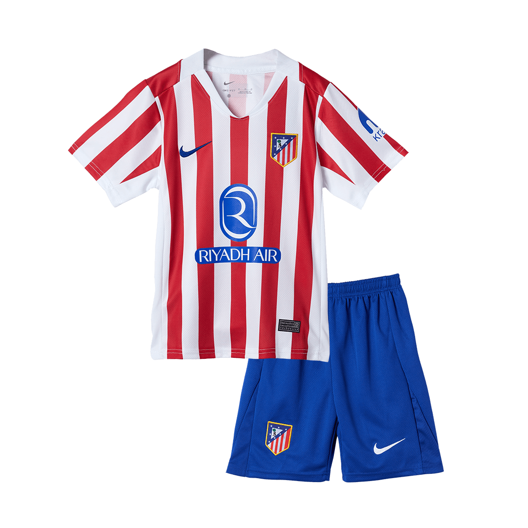 Atlético Domicile Maillot Kit 2025/26 Junior Red&White