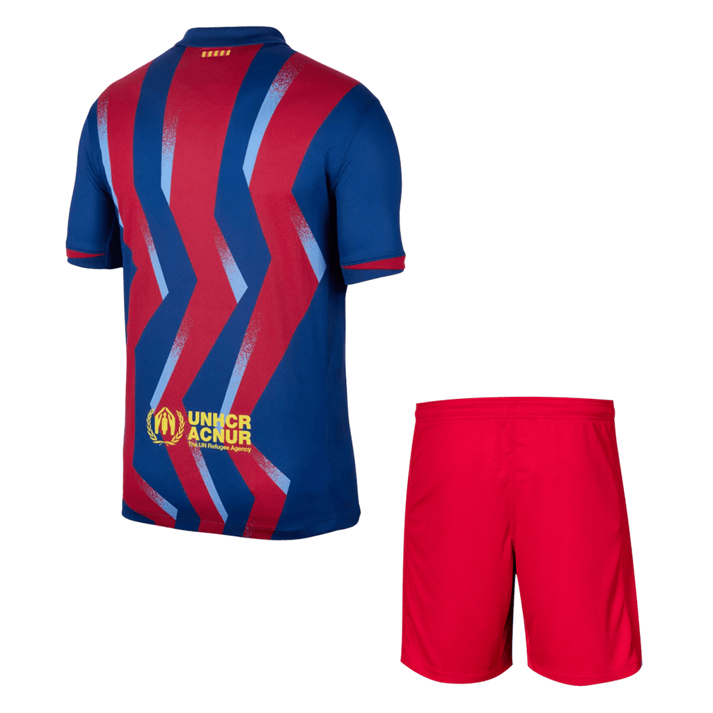 Barcelone Fourth Away Maillot Kit 2025/26 Rouge&Bleu