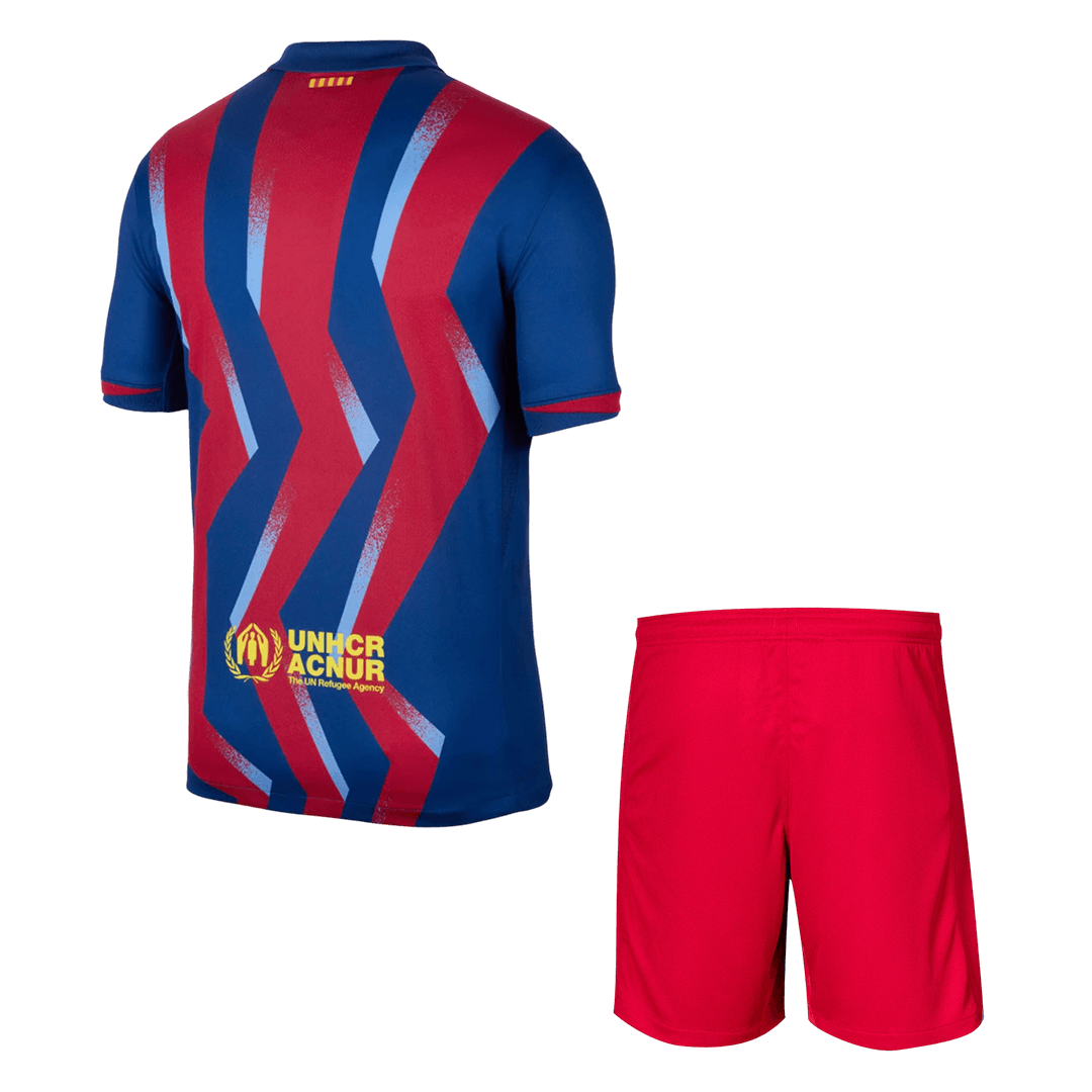 Barcelone Fourth Away Maillot Kit 2025/26 Rouge&Bleu