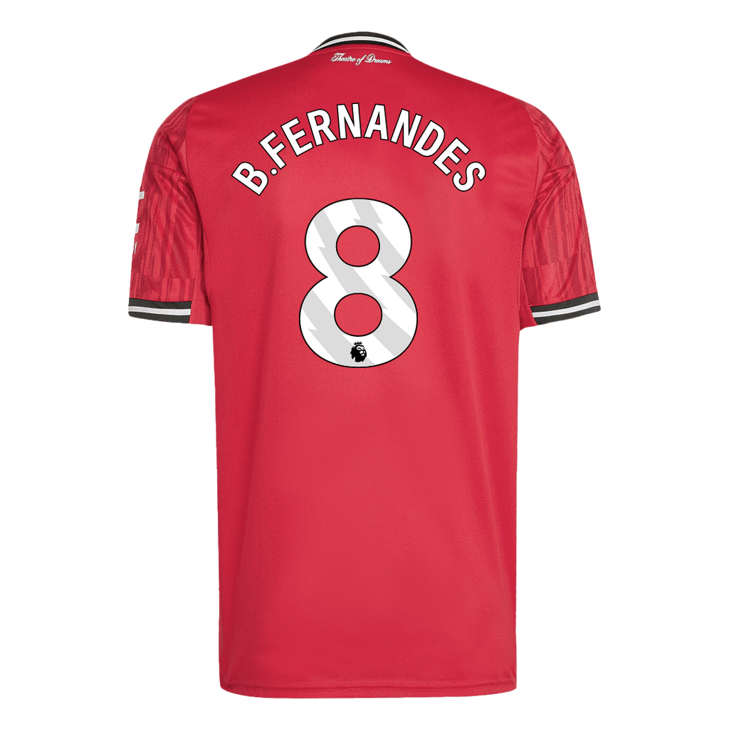 B.FERNANDES #8 Manchester United Domicile Maillot 2025/26