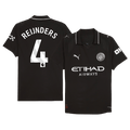 REIJNDERS #4 Manchester City Extérieur Maillot 2025/26 Noir Joueur