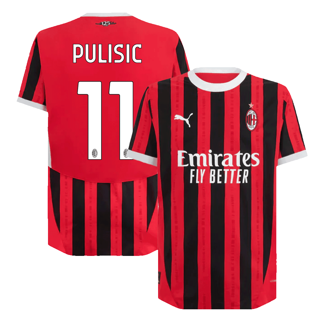 PULISIC #11 Milan AC Domicile Maillot 2024/25 Authentique - UCL