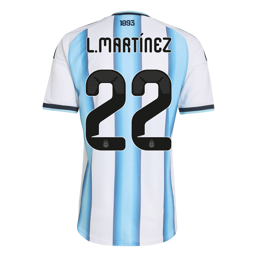 L.MARTÍNEZ #22 Argentine Domicile Maillot Coupe du Monde 2026 Blue&White Joueur