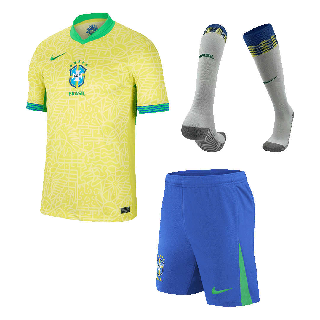 Brésil Domicile Maillot Kit 2024 - Super