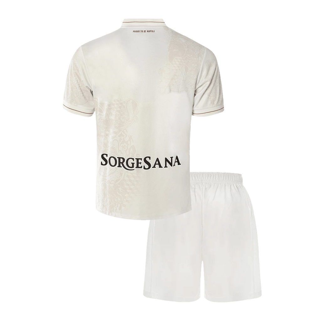 Naples Extérieur Maillot Kit 2025/26 Enfant Blanc