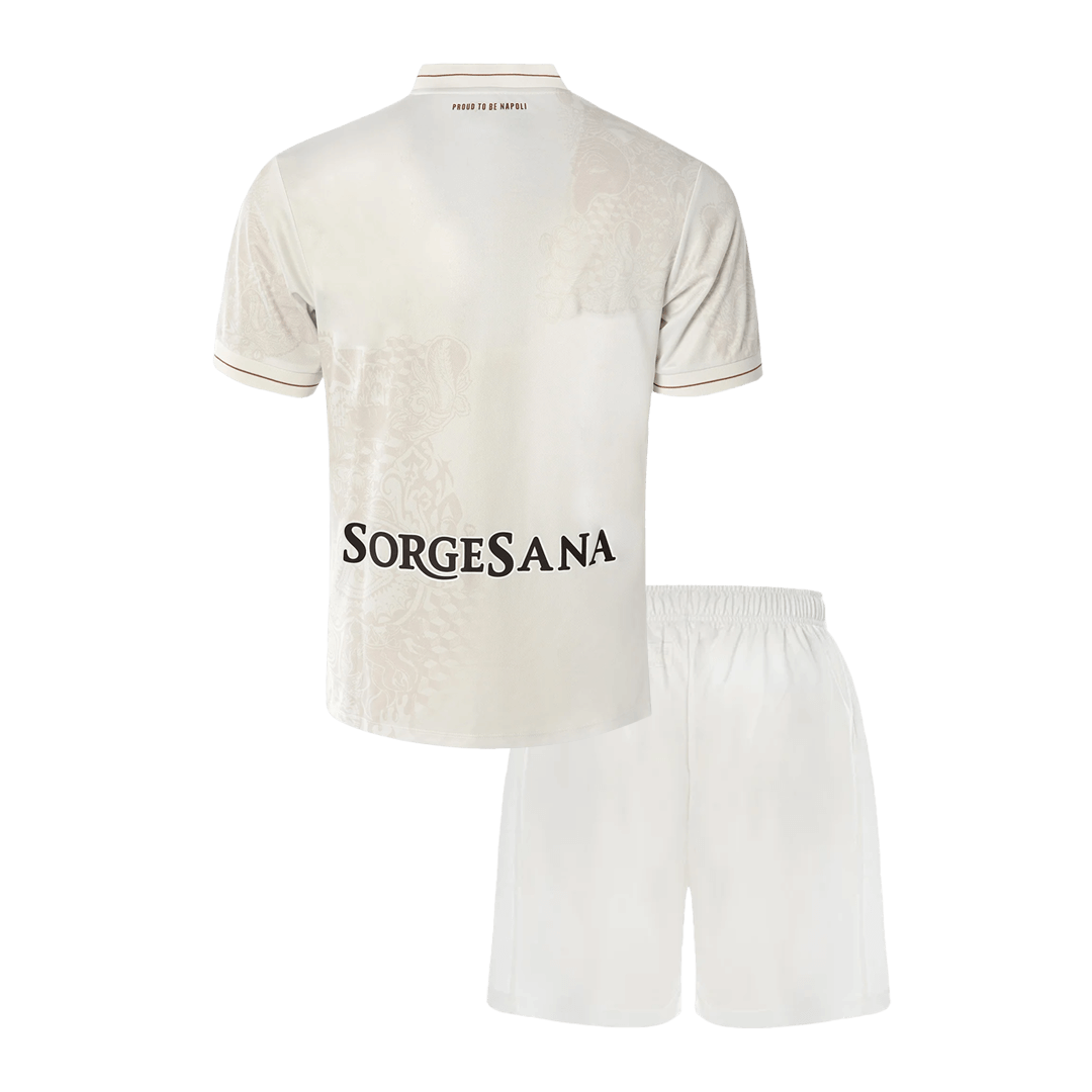 Naples Extérieur Maillot Kit 2025/26 Enfant Blanc
