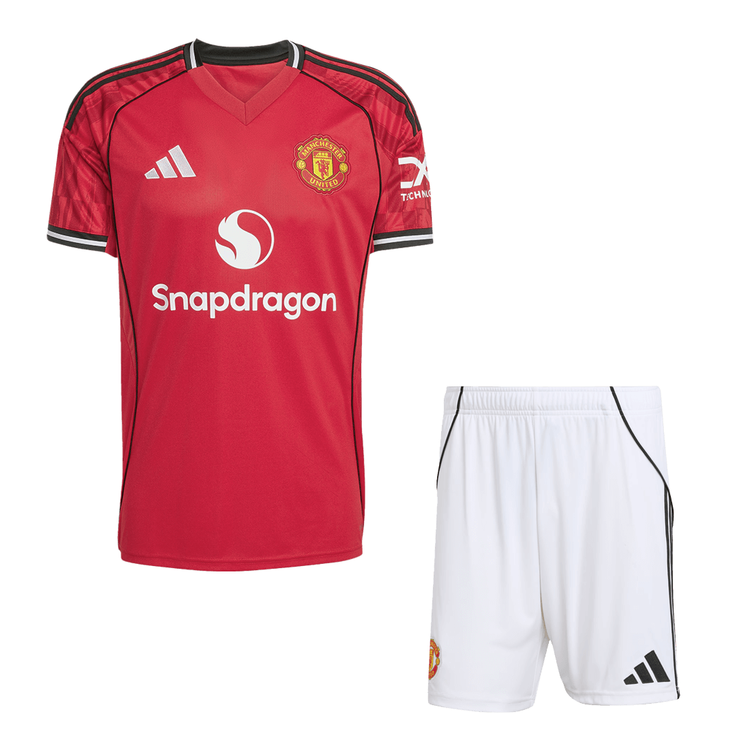 Manchester United Domicile Maillot Kit 2025/26 Rouge