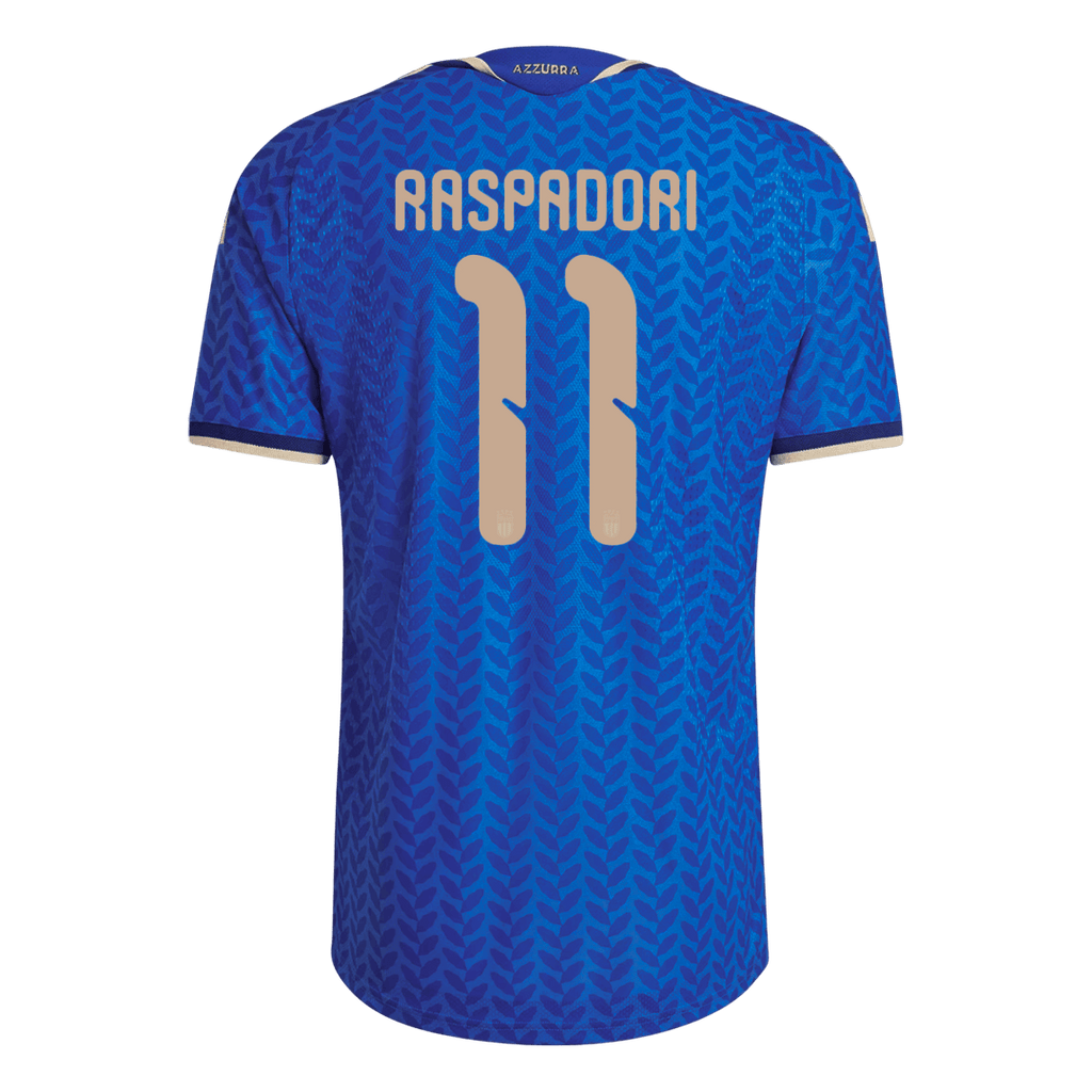 RASPADORI #11 Italie Domicile Maillot Coupe du Monde 2026 Bleu Joueur