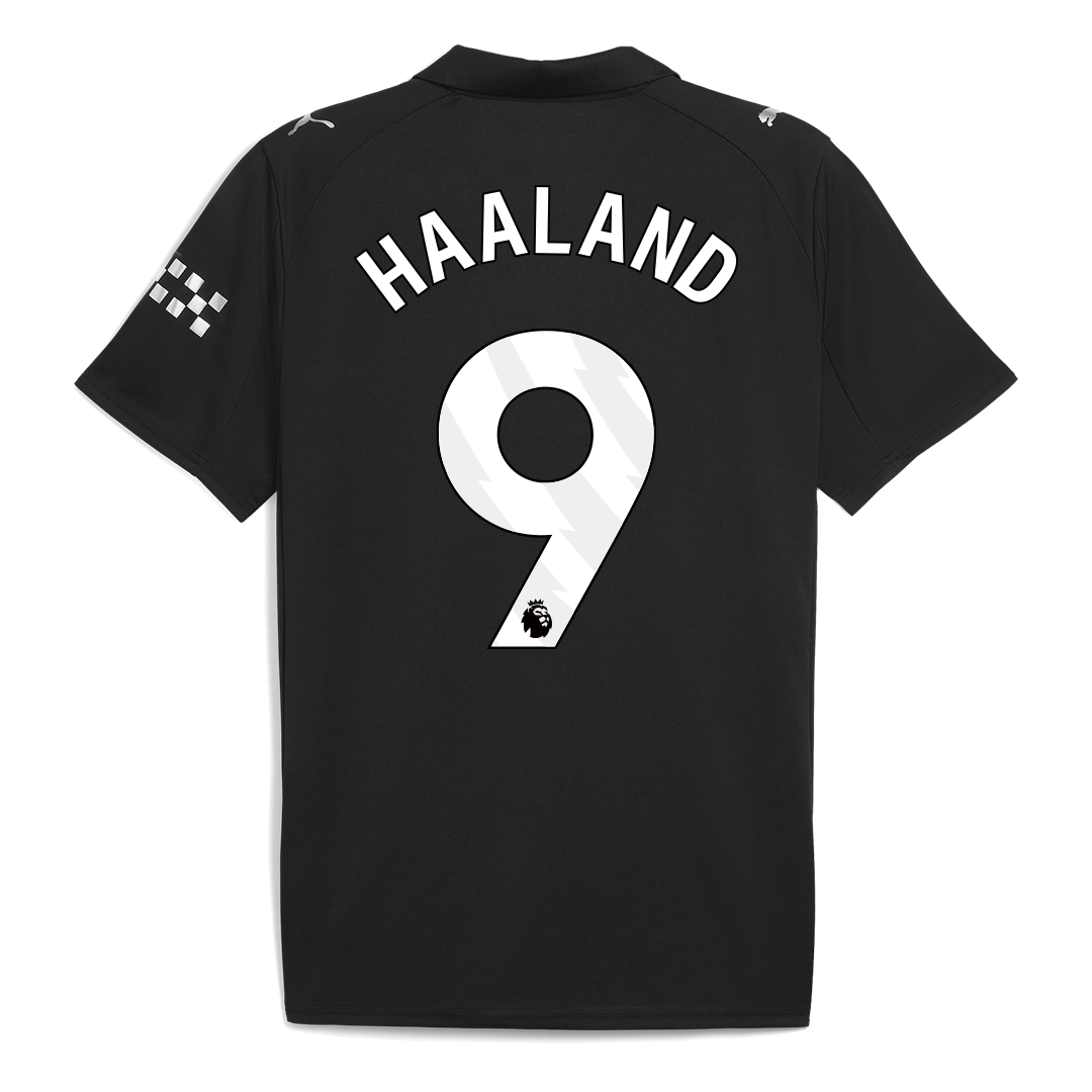 HAALAND #9 Manchester City Extérieur Maillot 2025/26 Noir