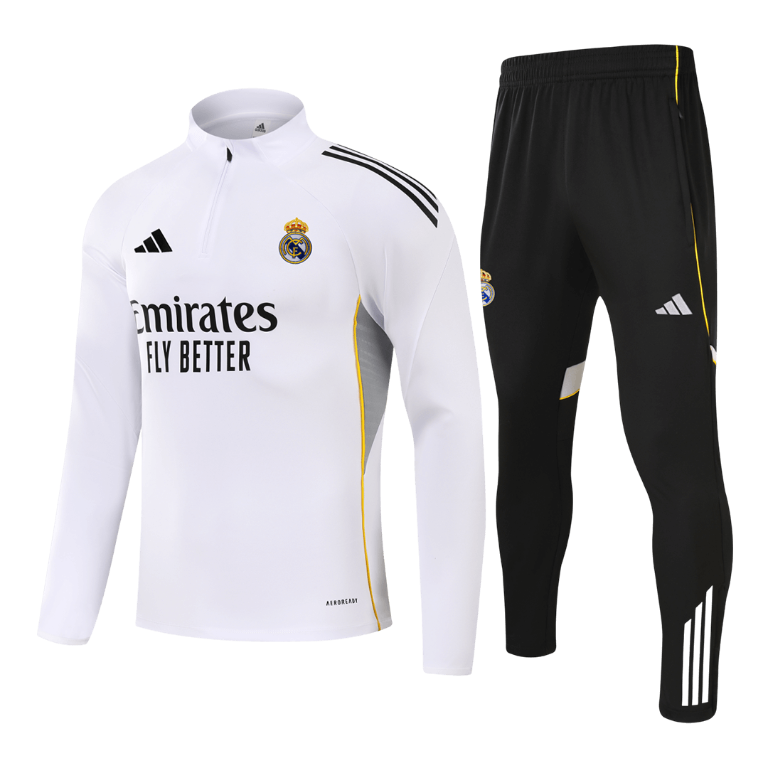 Real Madrid Sweatshirt Kit 2025/26 Enfant Blanc