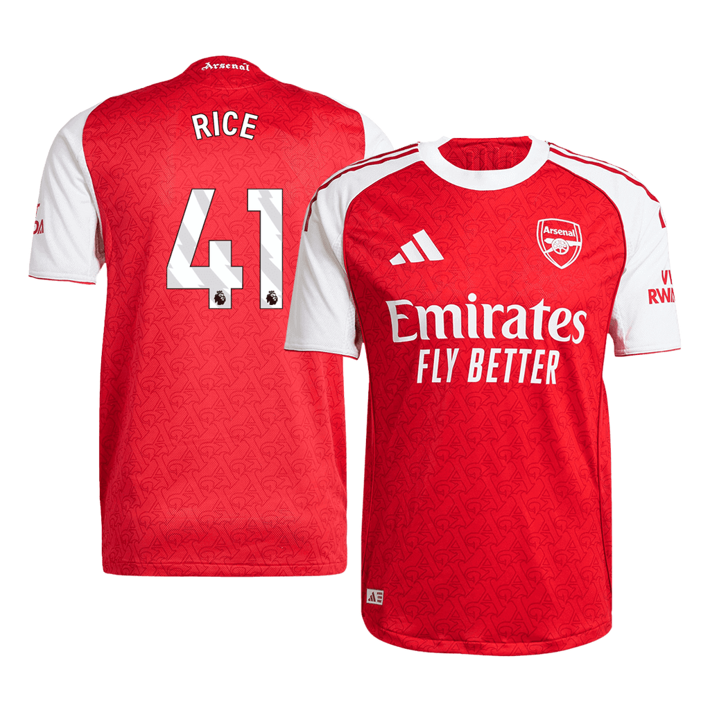 RICE #41 Arsenal Domicile Maillot 2025/26 Authentique
