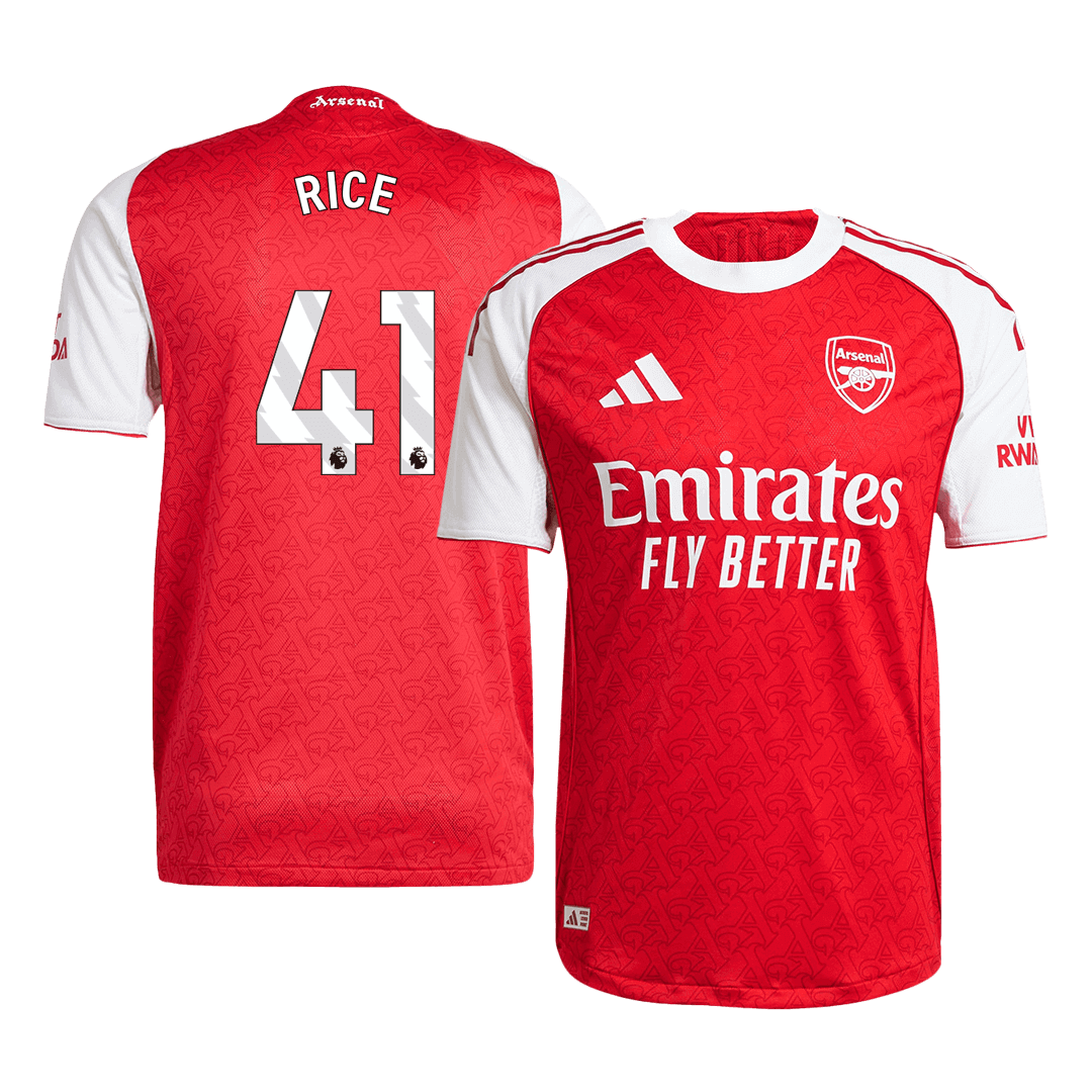 RICE #41 Arsenal Domicile Maillot 2025/26 Authentique
