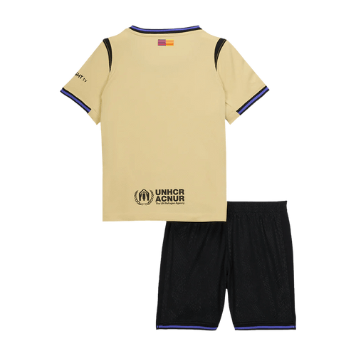 Barcelone Extérieur Maillot Kit 2025/26 Junior Jaune