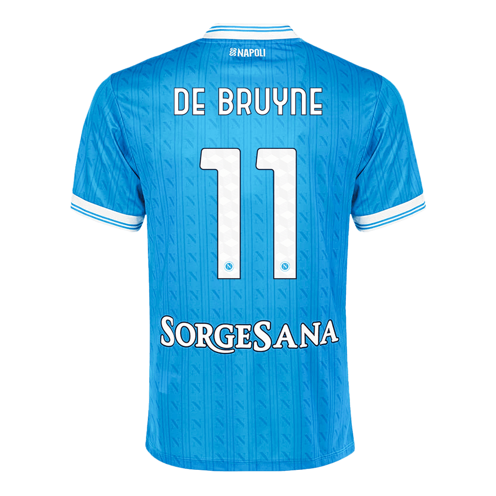 DE BRUYNE #11 Naples Domicile Maillot 2025/26 Bleu