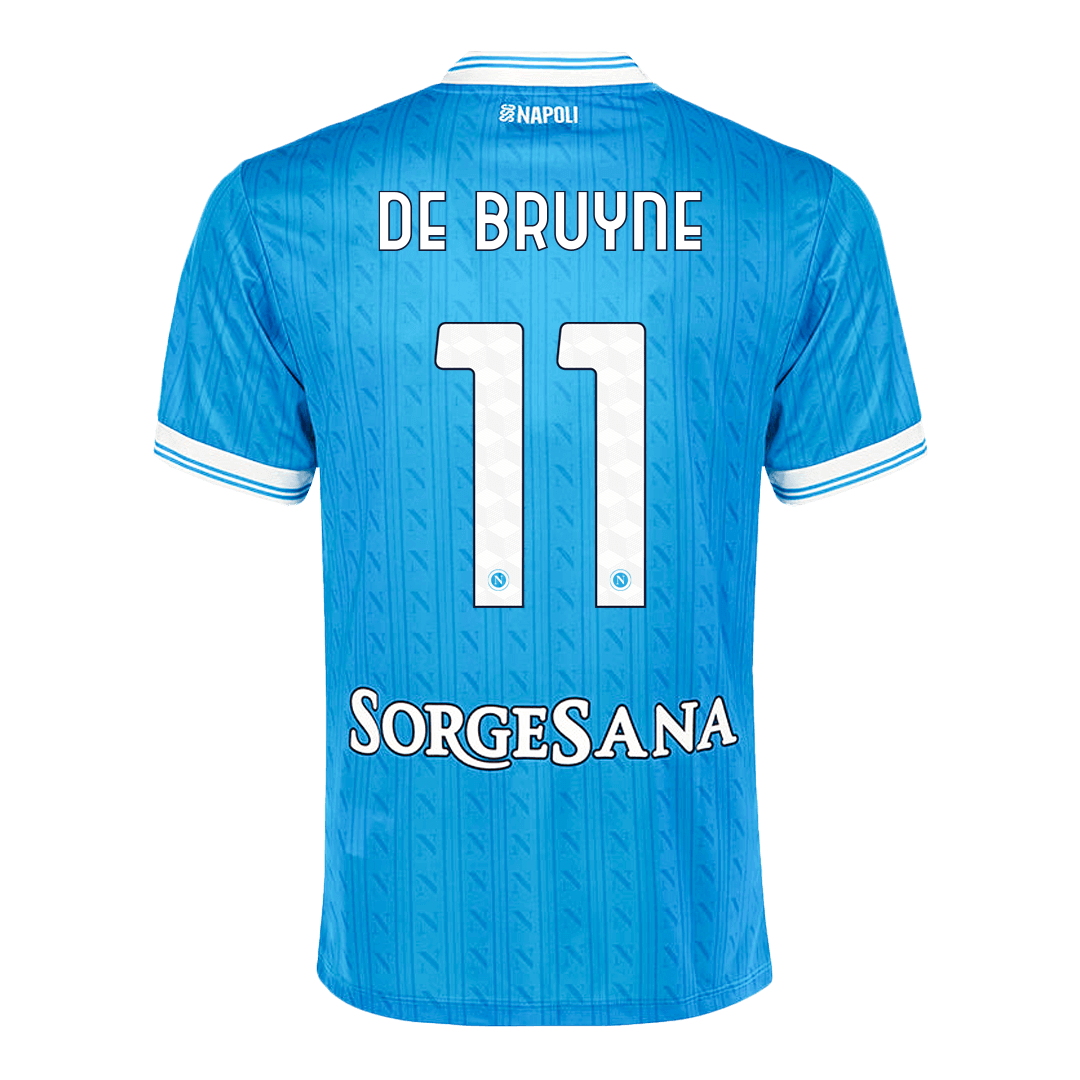 DE BRUYNE #11 Naples Domicile Maillot 2025/26 Bleu