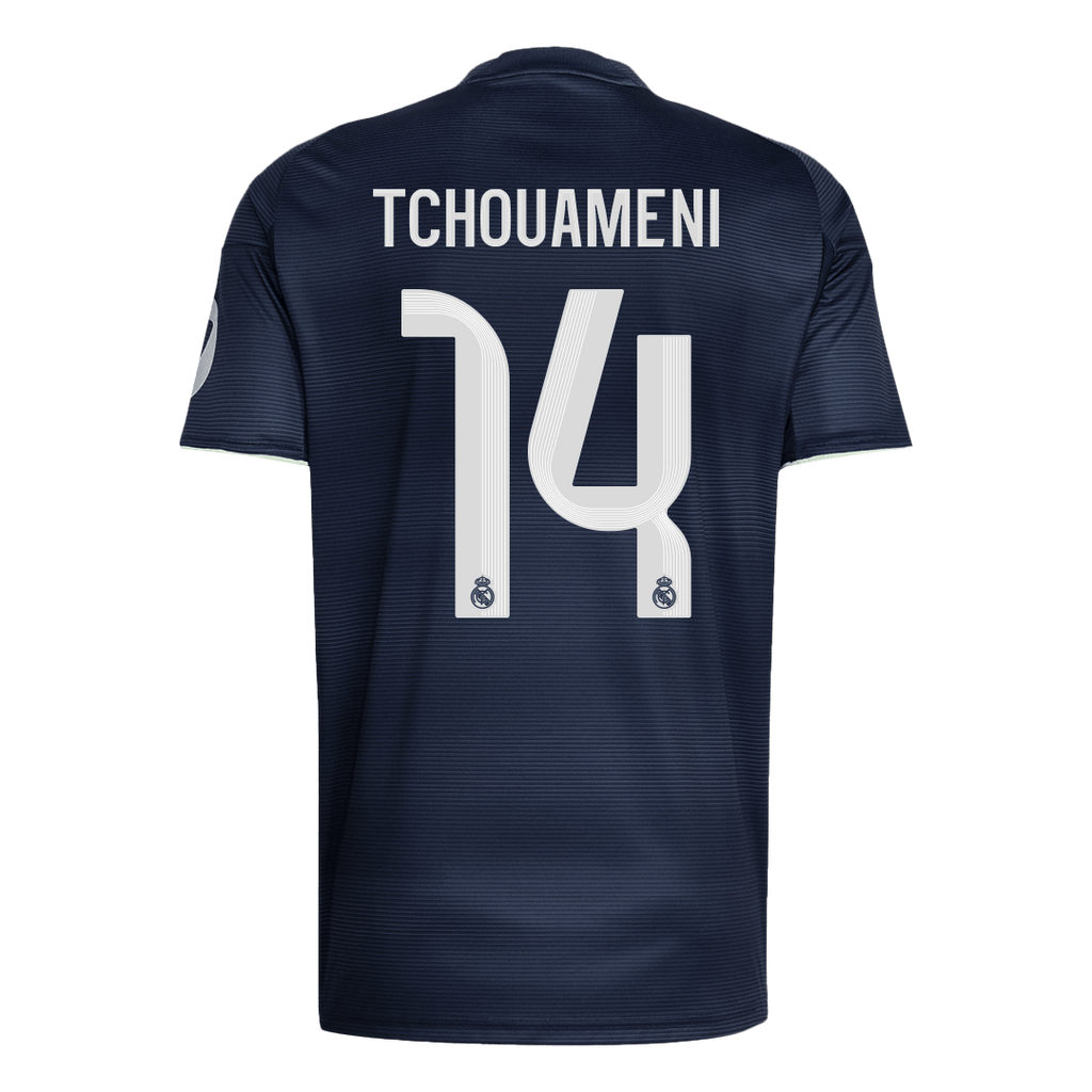 TCHOUAMENI #14 Real Madrid Extérieur Maillot 2025/26 Bleu marine