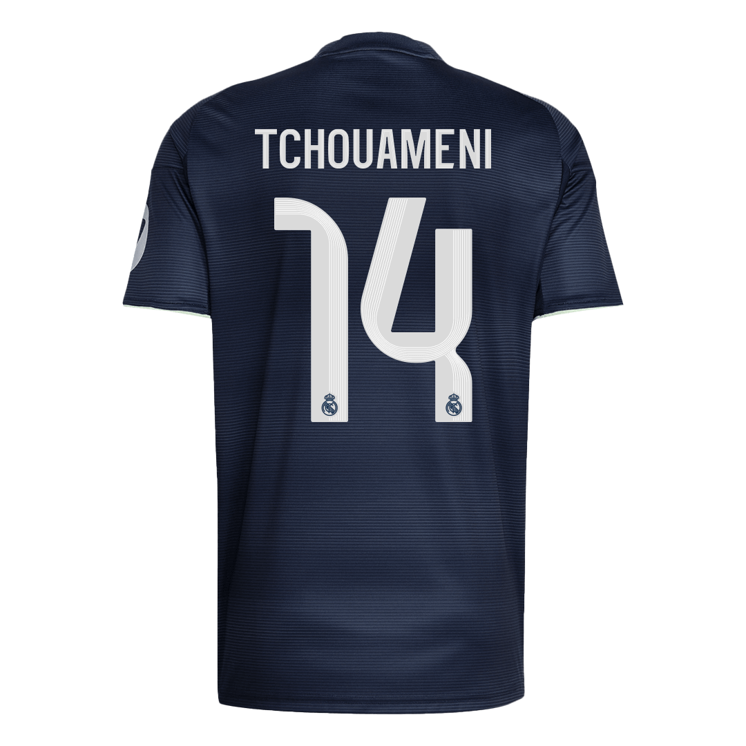 TCHOUAMENI #14 Real Madrid Extérieur Maillot 2025/26 Bleu marine