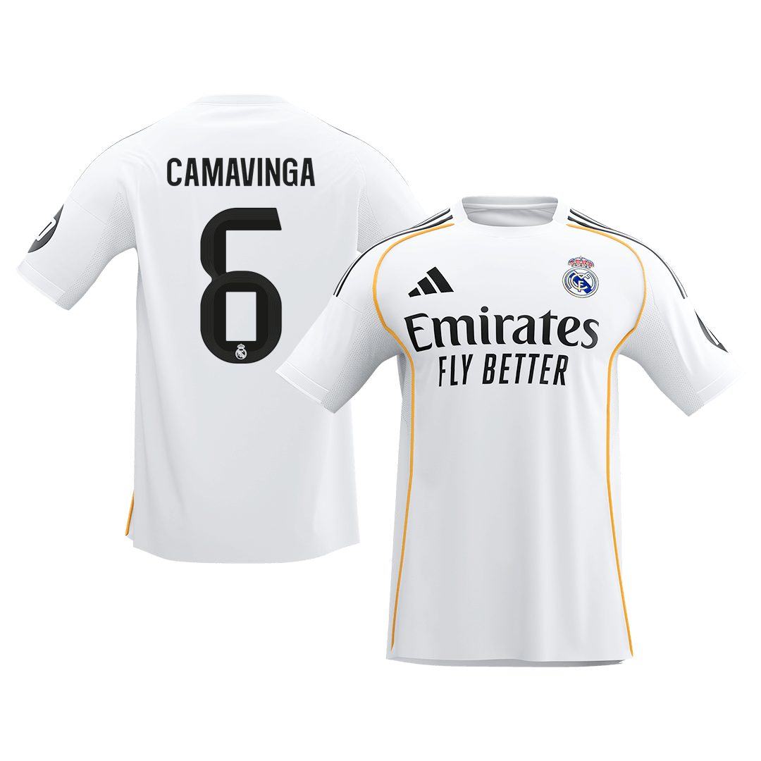 CAMAVINGA #6 Real Madrid Domicile Maillot 2025/26 Blanc - Super