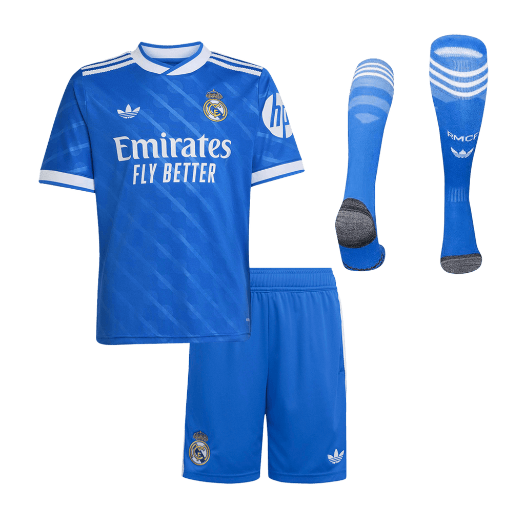 Real Madrid Third Maillot Kit 2025/26 Junior Bleu