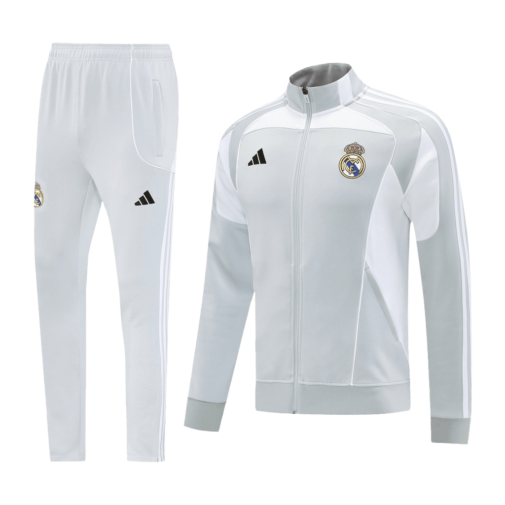 Real Madrid Veste de Football Kit 2025/26 Gris