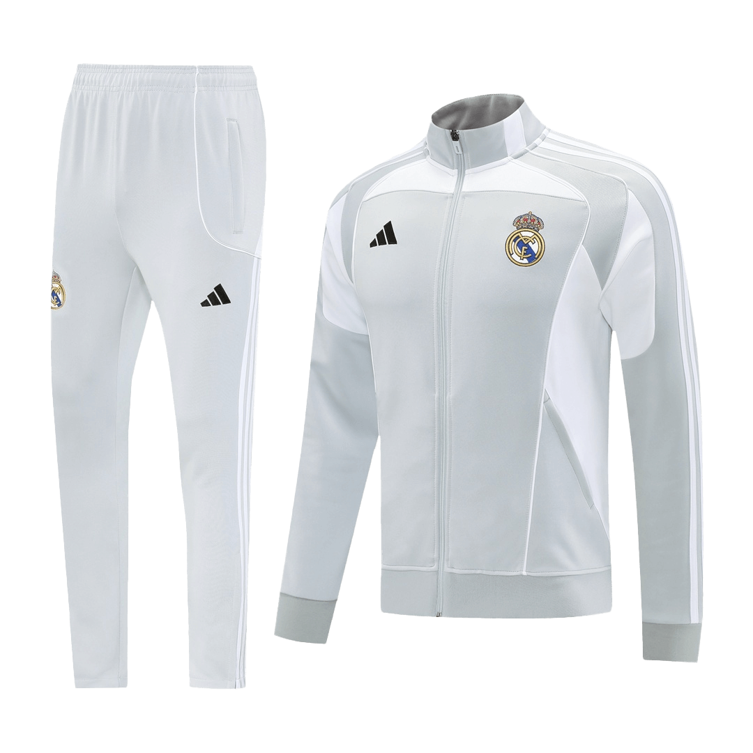 Real Madrid Veste de Football Kit 2025/26 Gris