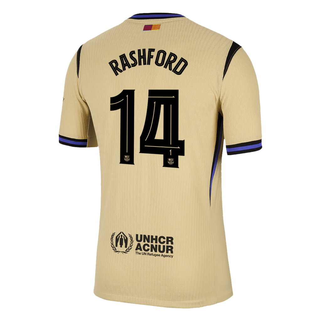 RASHFORD #14 Barcelone Extérieur Maillot 2025/26 Authentique - UCL