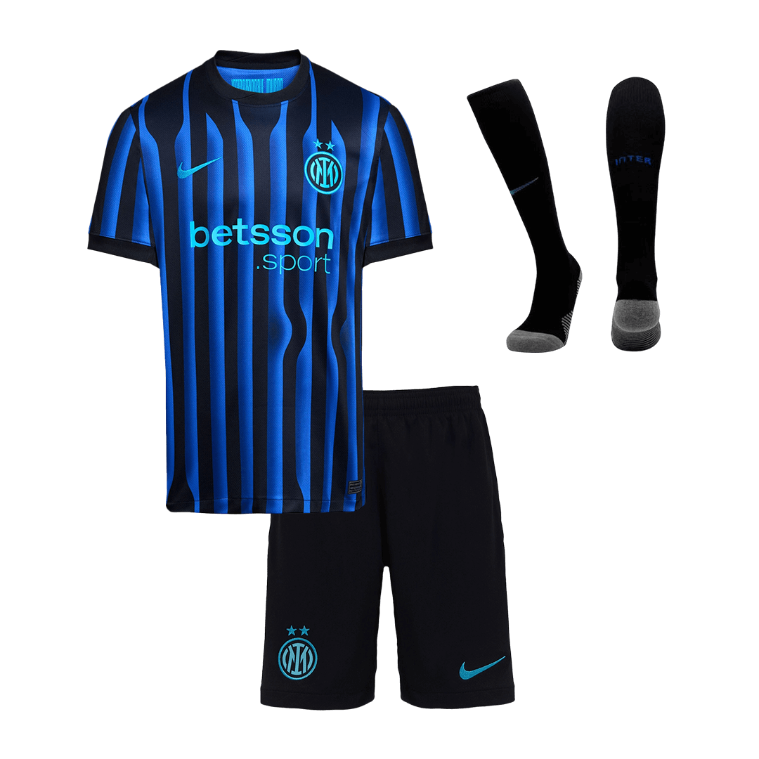 Inter Milan Domicile Maillot Kit 2025/26 Junior Blue&Black