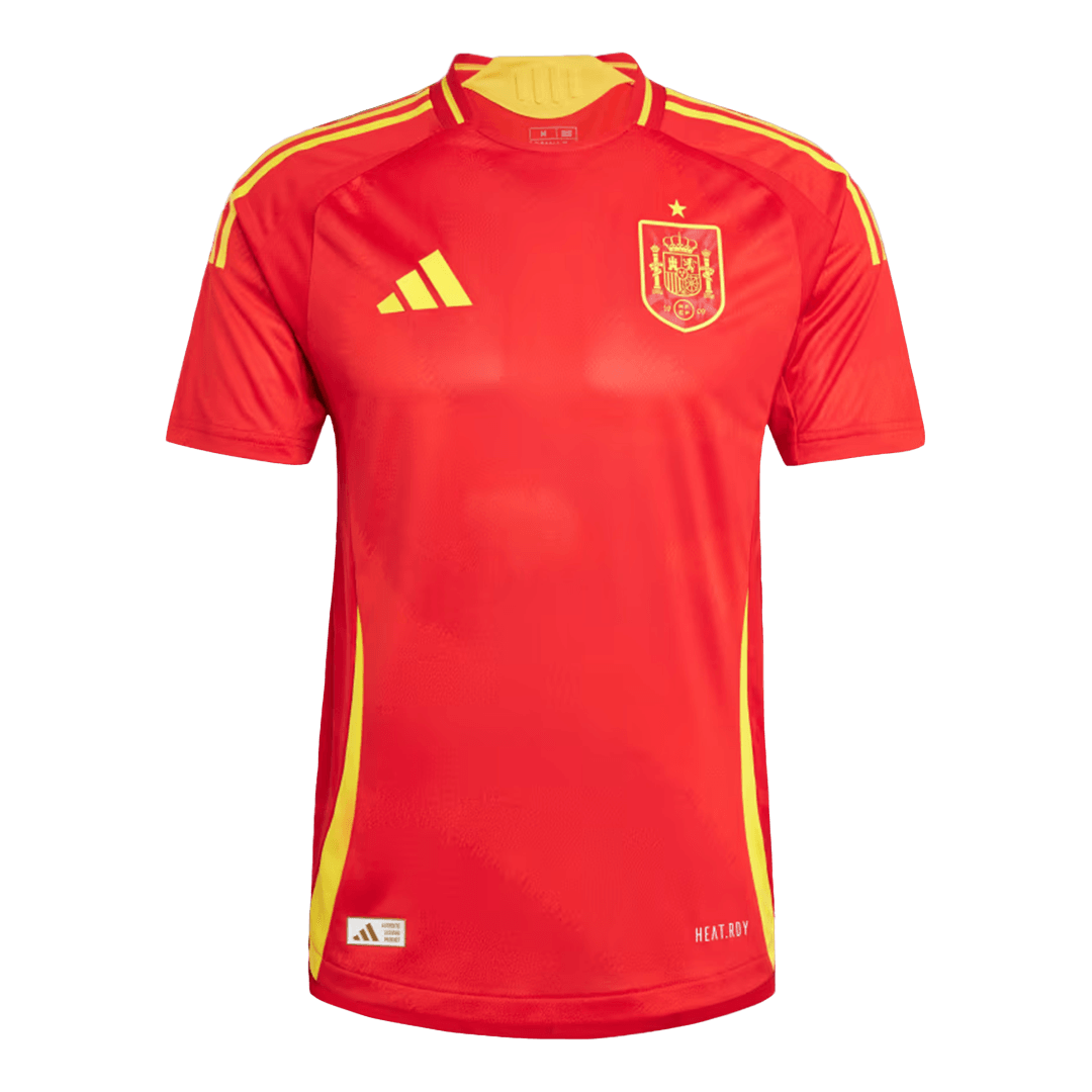 LAMINE YAMAL #19 Espagne Domicile Maillot 2024 Authentique