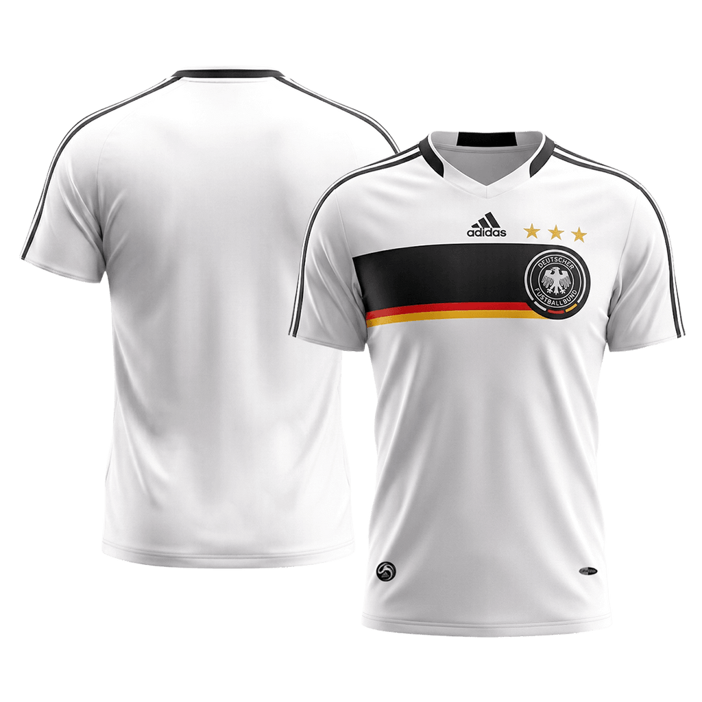 Retro Allemagne Domicile Maillot 2008 Blanc